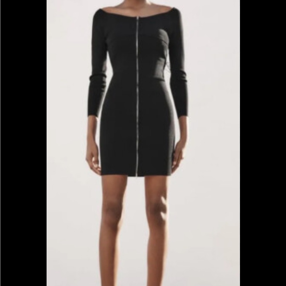 Zara knit dress with zipper